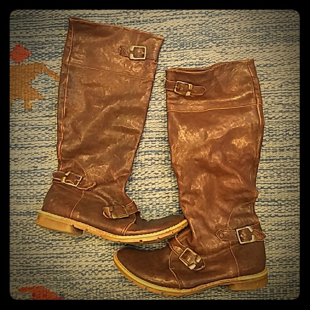 Sundance high leather boots